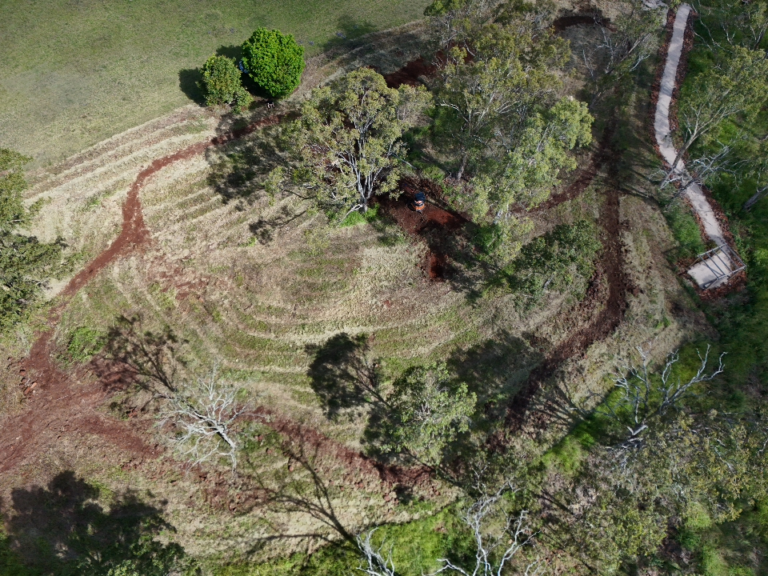 250-meter mountain bike track
